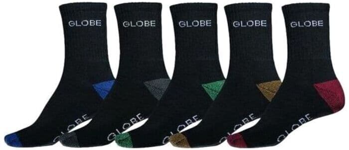 Chaussettes GLOBE INGLES CREW SOCK 5 PACK