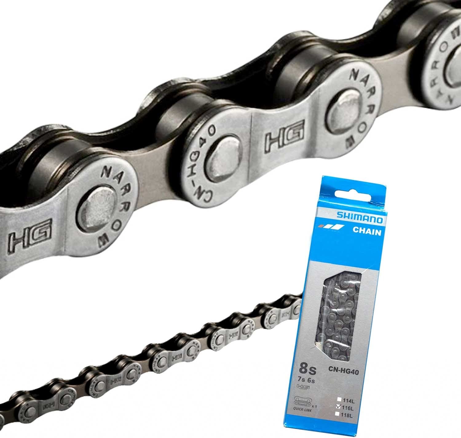 Zubehör und Ersatzteile SHIMANO CADENA 116 ESLABONES