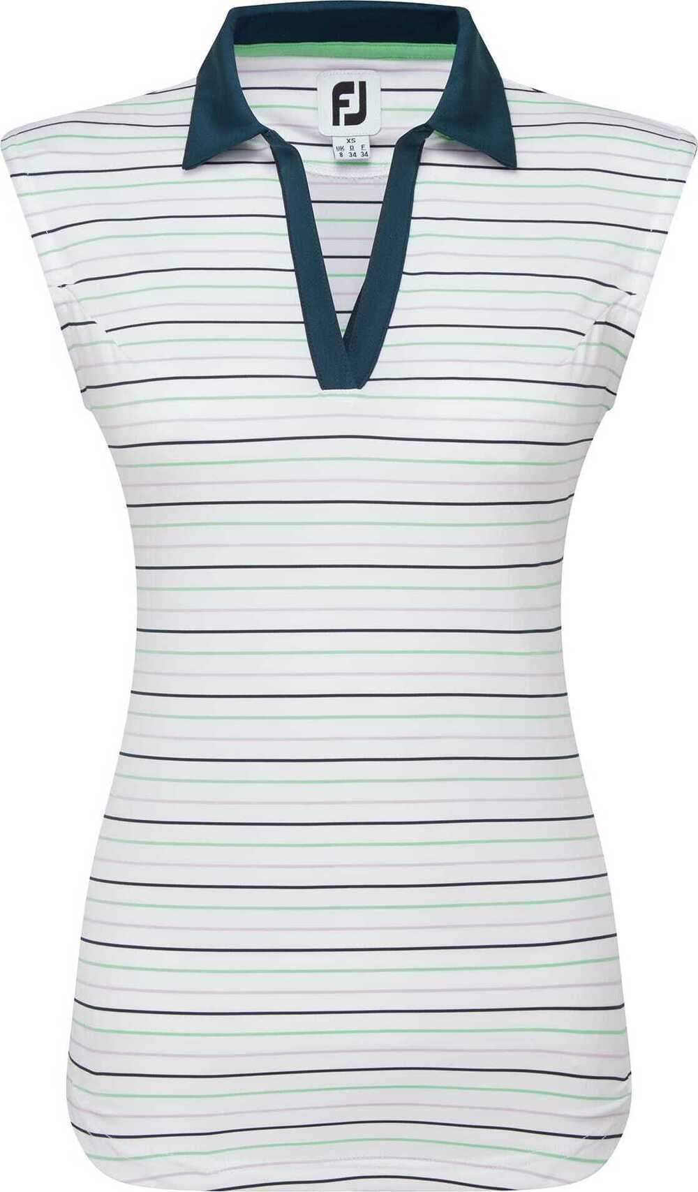 Polo FOOTJOY SLEEVELESS STRIPED LISLE