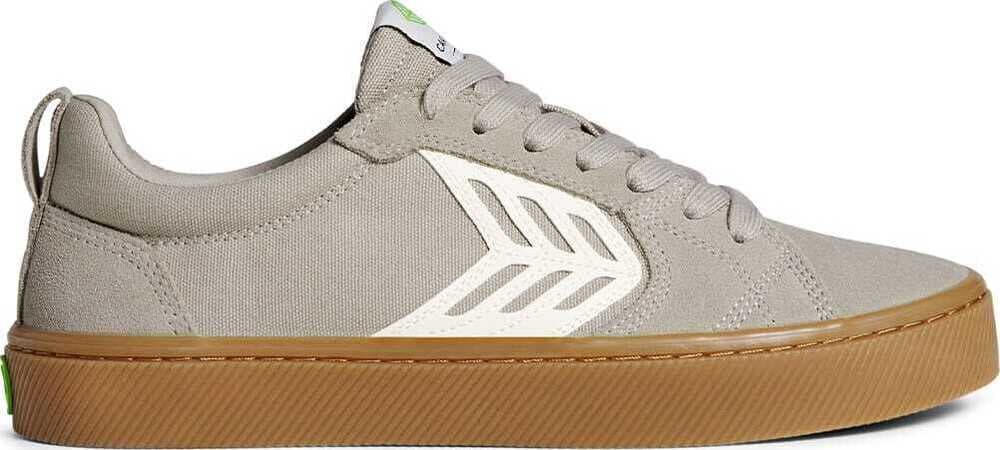 GUM CLOUD GREY SUEDE AND CANVAS IVORY