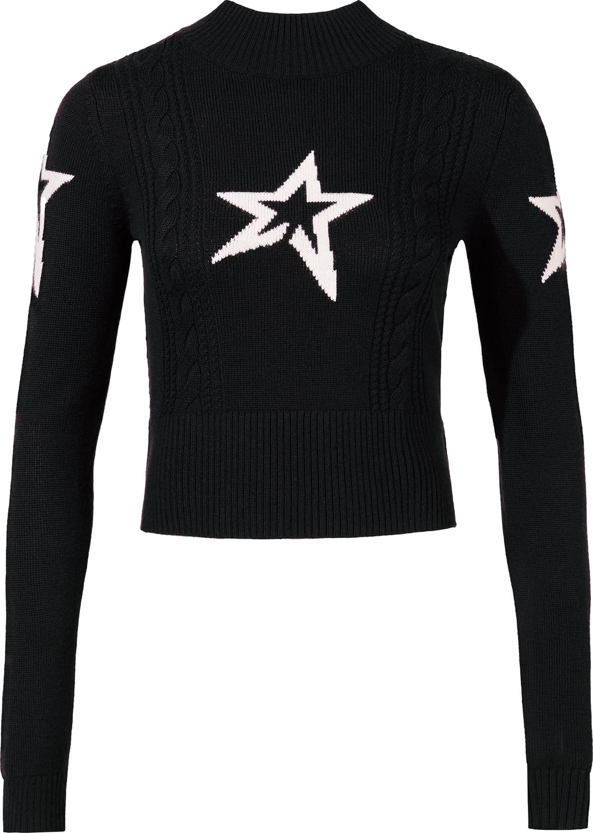 Pull PERFECT MOMENT CABLE MERINO WOOL SWEATER