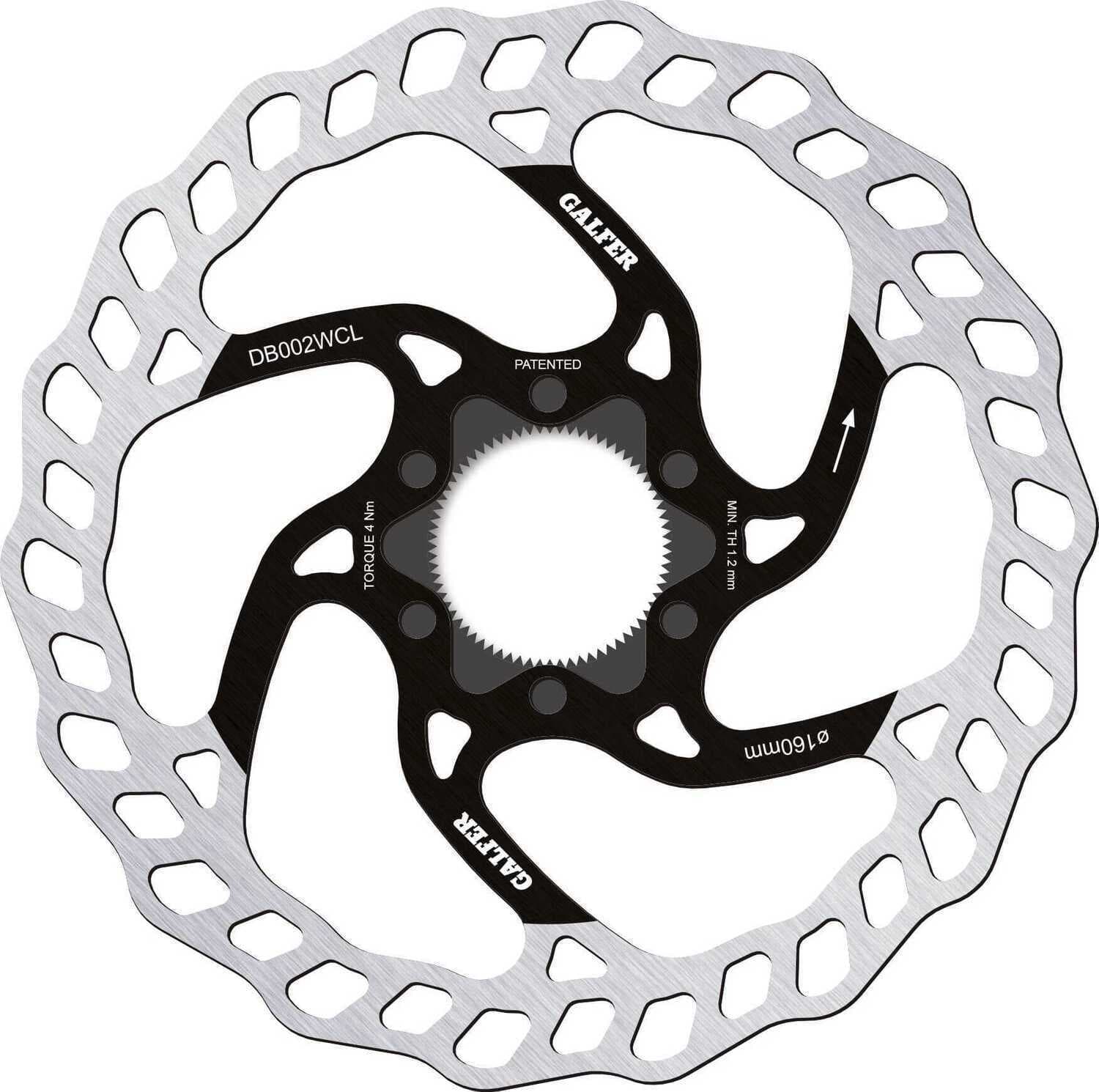 Brake and Lever GALFER MTB DISC WAVE CENTER-LOCK