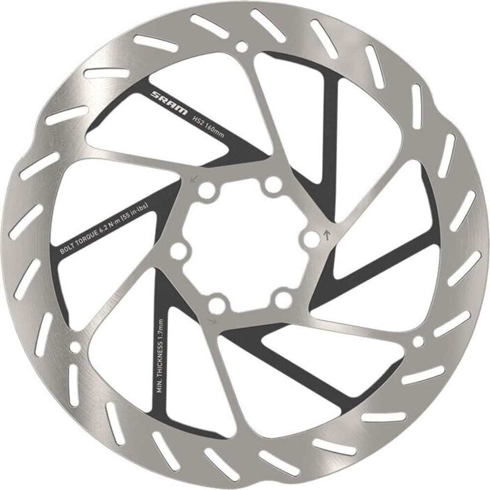 Freno y Mando SRAM HS2 160MM 6T BRAKE DISC. (BEVELED)